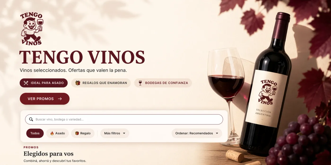 Web para tienda de vinos